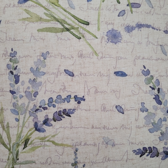 MILLI HOME | Linen Blend Reversible Lavender Themed Throw Pillow - Picture 6 of 7